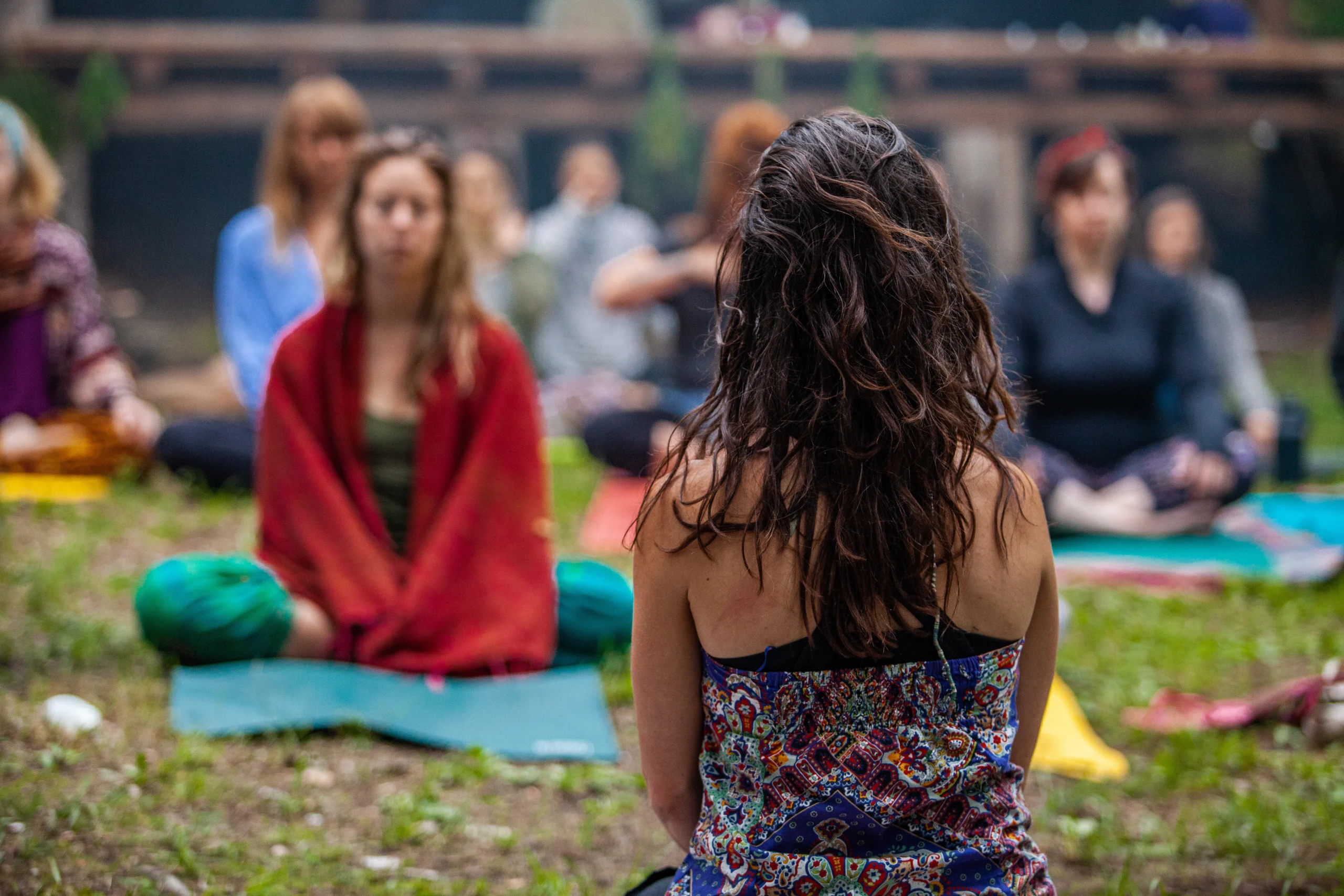 group meditation - spiritual retreat in Florida concept