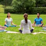 wellness group retreat, concept image.