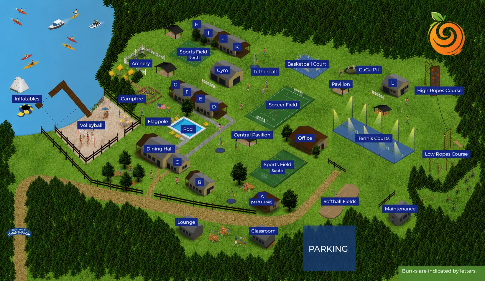 Map of Retreat Canter